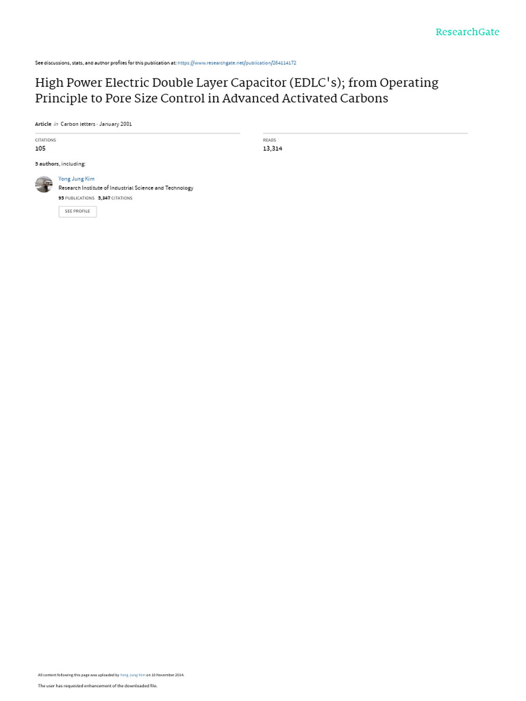 EDLC: Principles and Market Insights | PDF | Capacitor | Applied And ...