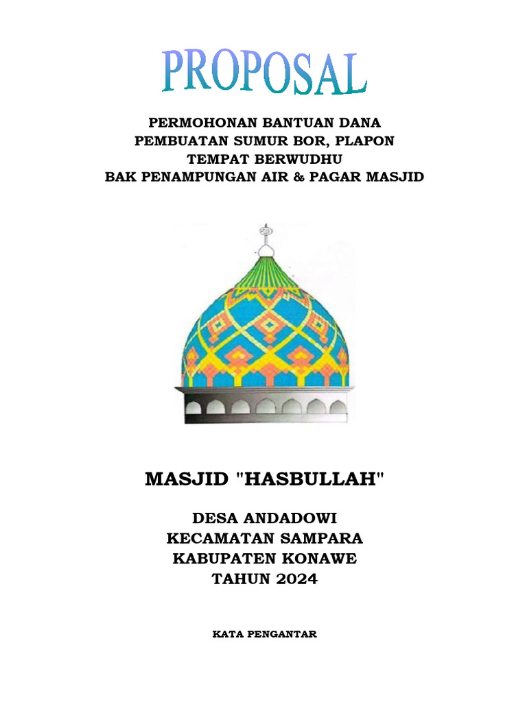 Permohonan Dana Pembangunan Masjid | PDF | Perjalanan