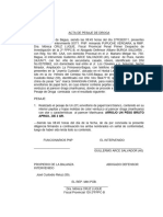 Acta de Pesaje de Droga- Comiso