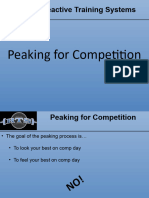 Peaking For Competition