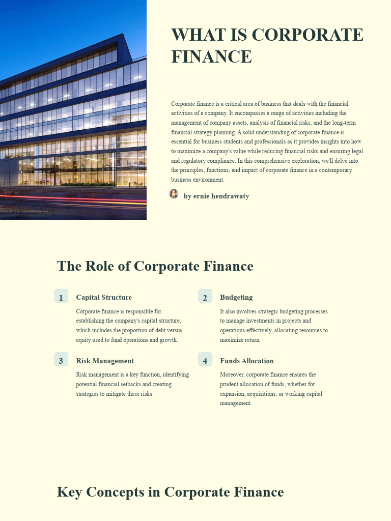 Understanding Corporate Finance Essentials | PDF | Equity (Finance ...