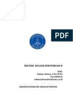 PERTEMUAN 2 Ruang Lingkup Sejarah Konseling Sebagai Profesi Kompetensi Dasar Fungsi Fungsi Konseling Tipe Tipe Konseling Asumsi Asumsi Konseling