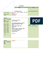 Time Table Kuliah Tamu November