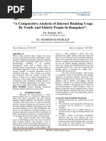 A Comparative Analysis of Internet Banking Usage by Youth and Elderly People in Bangalore