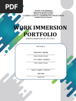 SHS Work Immersion Portfolio Final