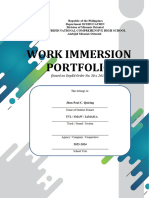 SHS Work Immersion Portfolio Final