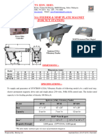 VIBRATORY FEEDER & PERMANENT PLATE MAGNET (Apex)