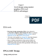 Unit-5 System Level Design Using Mentor Graphics EDA Tool (FPGA Advantage)
