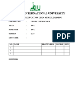 Cbc-Curriculum Design