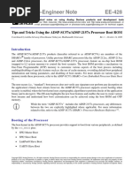 Engineer-to-Engineer Note EE-428: Tips and Tricks Using The ADSP-SC57x/ADSP-2157x Processor Boot ROM