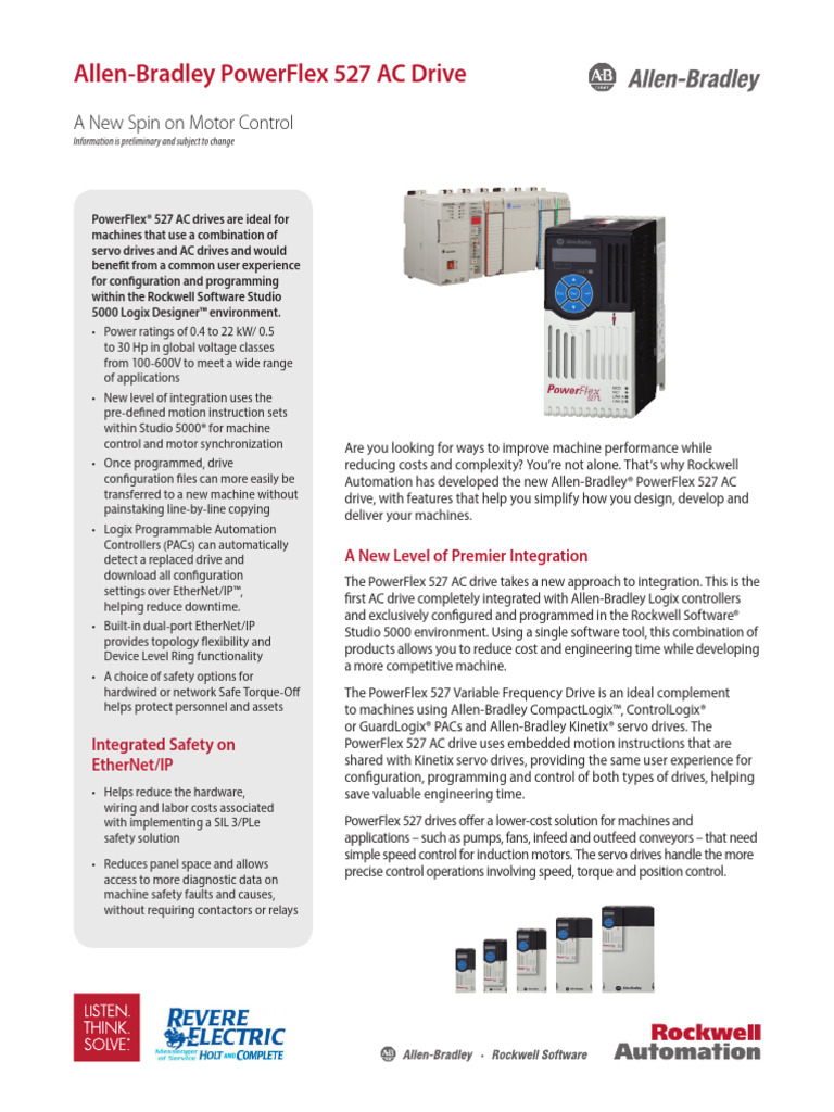 PowerFlex 527 AC Drive PDF Alternating Current Machines