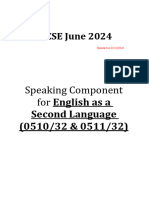 June 2024 English Speaking Timetable 0511 0510 22 March