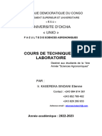 Page de Garde Cours de Technique de Laboratoire