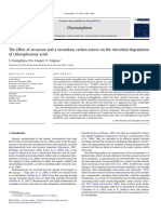 The Effect of Structure and A Secondary Carbon Source On The Microbial Degradation