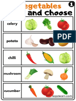 1 Vegetables Read and Choose