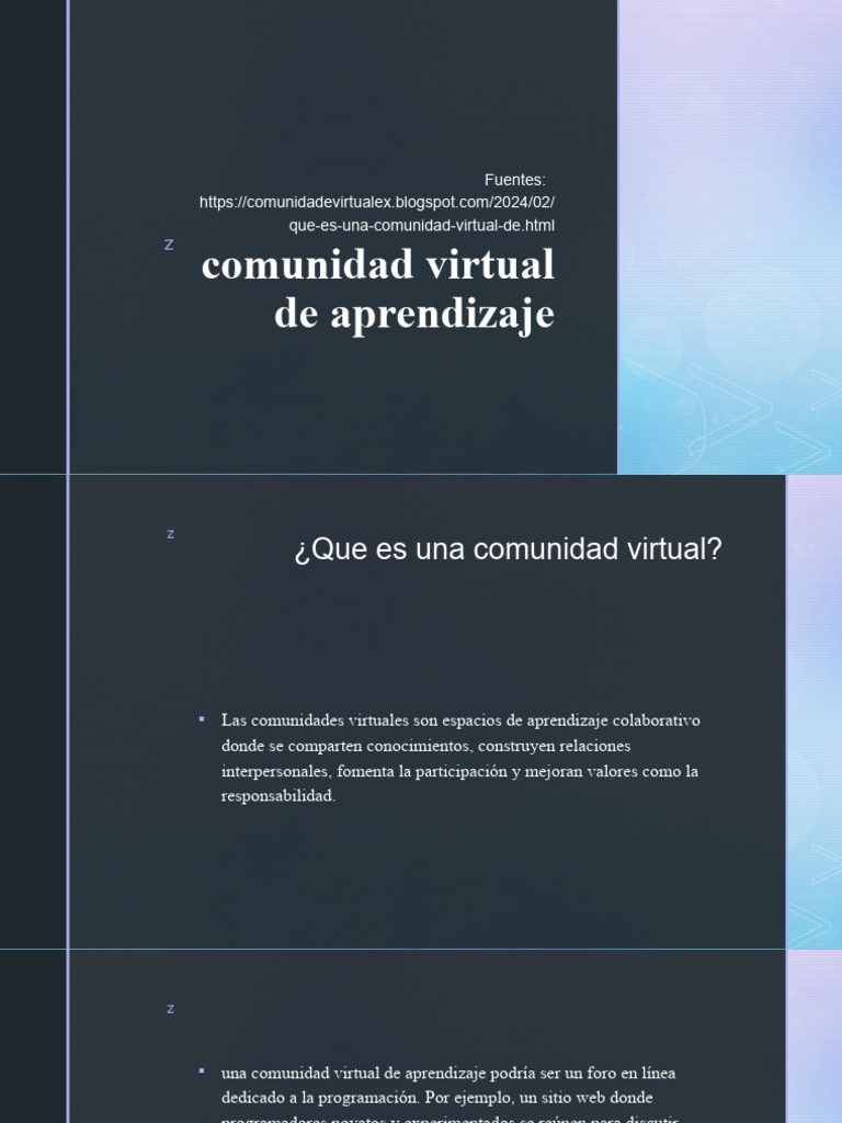 Comunidad Virtual de Aprendizaje | PDF | Aprendizaje | Comunidad