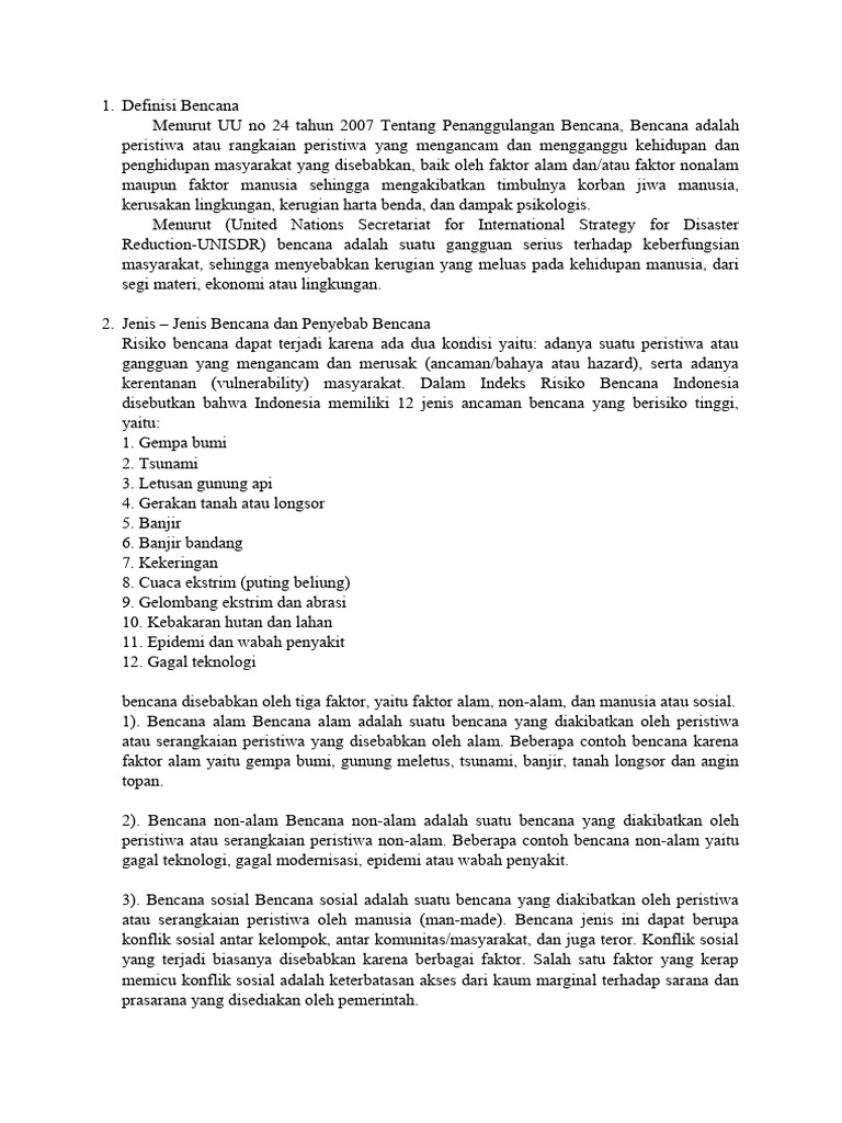 Mitigasi dan Manajemen Bencana Alam | PDF | Sains & Matematika