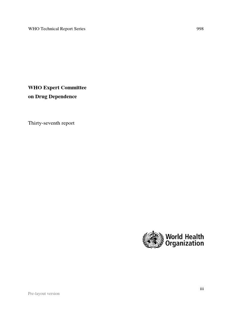 ECDD 37th Report FINAL Prelayout | PDF | World Health Organization ...