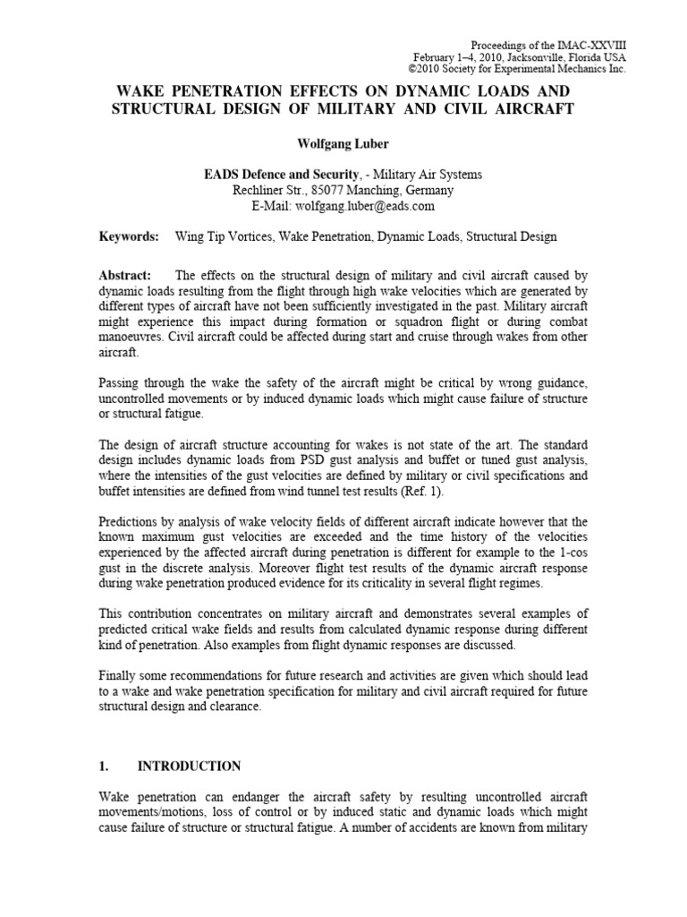 Wake Turbulence and Aircraft Safety Risks | PDF | Science & Mathematics ...