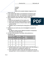 Chemistry Igcse Test