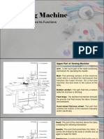 Unit II Parts of Sewing Machine and Sewing Tools