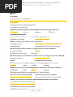 Financial Accounting MCQs Chap 3