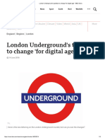 London Undergrounds Typeface To Change For Digital Age BBC News