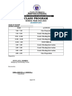 Class Program