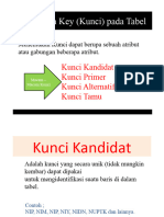 Penentuan Key (Kunci) Pada Tabel