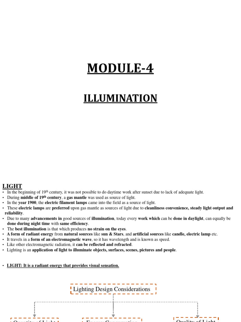 Module 4 | PDF | Incandescent Light Bulb | Compact Fluorescent Lamp