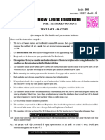 4-July Neet Model-6 Paper