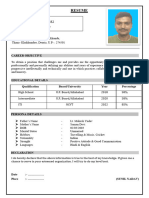 Afjal Ansari Resume