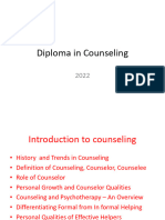 Diploma in Counselling - Introduction - Counselling (Autosaved)