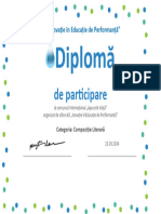 Diplomă: de Participare