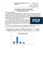 Raport Teste Initiale 2019-2020 - TIC