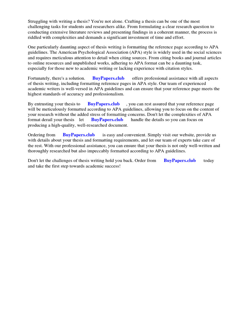 Research Paper Reference Page Apa Format | PDF | Apa Style | Citation