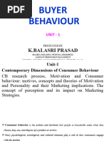 Buyer Behaviour - Unit-1