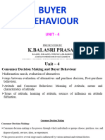 Buyer Behaviour - Unit-4
