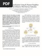 QoS Based Classification Using K-Nearest Neighbor Algorithm For Effective Web Service Selection