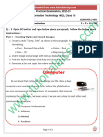 IT Practical Question Paper 2023