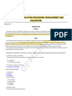 USP-NF 1092 The Dissolution Procedure - Development and Validation