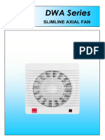 DWA Series - Slimline Axial Fan - Product Catalogue