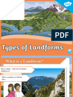 Types of Landforms
