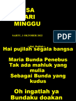 Misa Minggu XVII Minggu, 24 Juli 2022