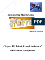 E.maintenance Chapter III Primciple and Horizons of Maintenance Managment