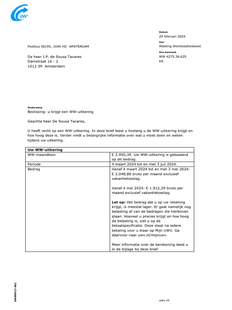 EEN WW UITKERING AANVRAGEN DIT MOET JE WETEN visual data 4