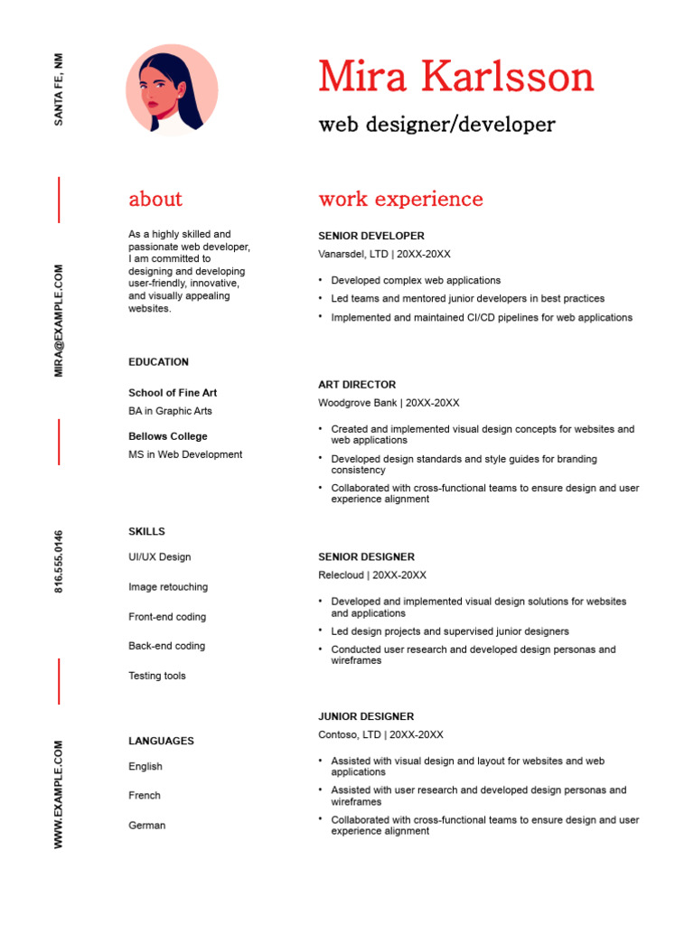 Web Developer & Designer Portfolio | PDF | Web Development | Web Design