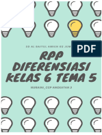 RPP Diferensiasi Kelas 6 Tema 5 Subtema 3