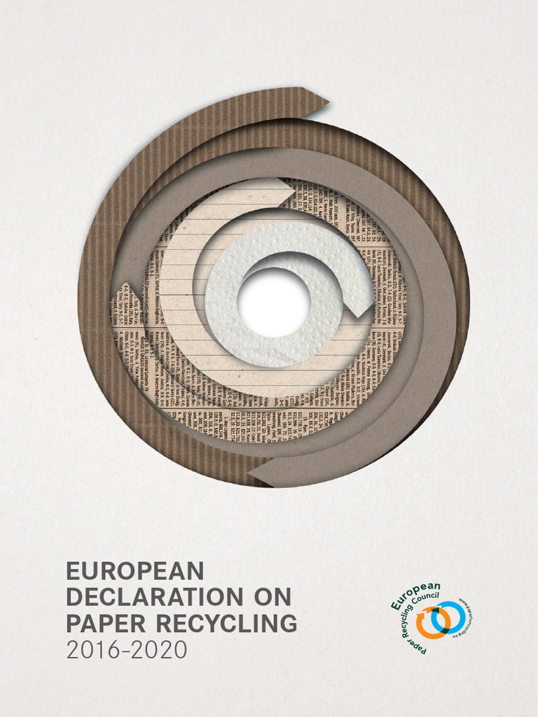 European Paper Recycling Declaration 2020 | PDF | Recycling | Paper