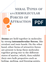 Week 3 General Types of Intermolecular Forces of Attraction